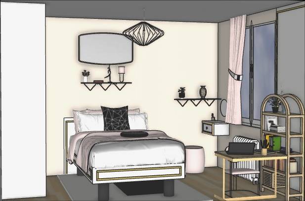 Art Dco au naturel - Dcoration et agencement d'une chambre